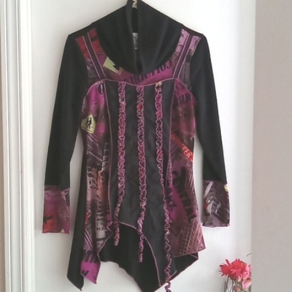 Chagall | Boho Patchwork Tunic Blouse - Picture 9 of 9